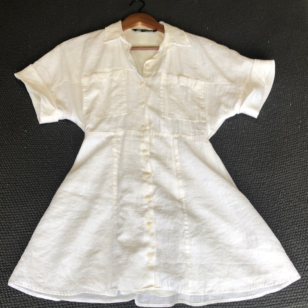Zara White Mini Dress